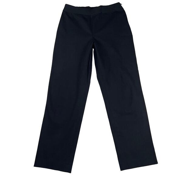 Lands’ End Women’s Mid Rise Navy Blue Pull On Stretch Chino Pants Size 10 - Picture 1 of 8